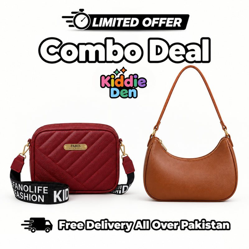 Combo Deal Trendy Party Bag + Moon Bag For women