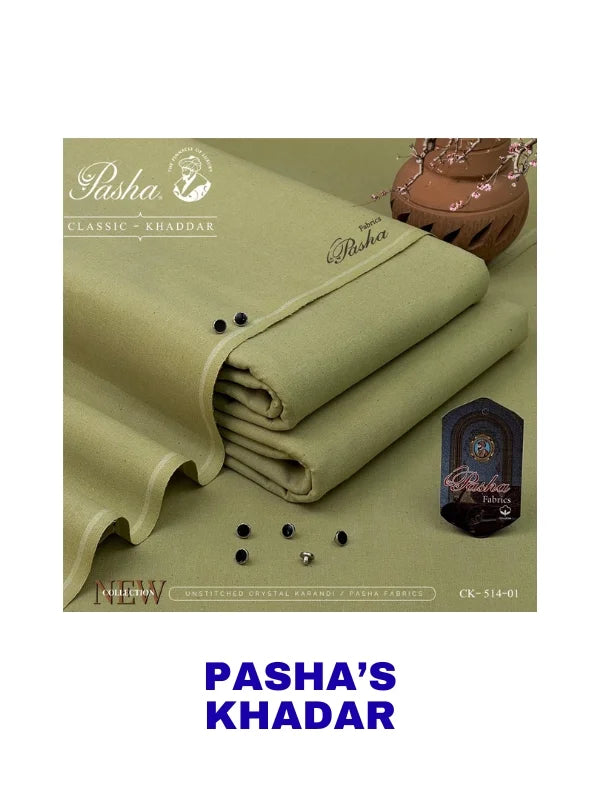 PASHA’S – KHADDAR PURE Winter Unstitched Heavyweight 514-01