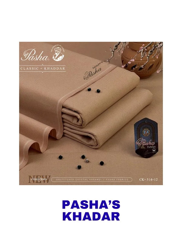 PASHA’S – KHADDAR PURE Winter Unstitched Heavyweight 514-12