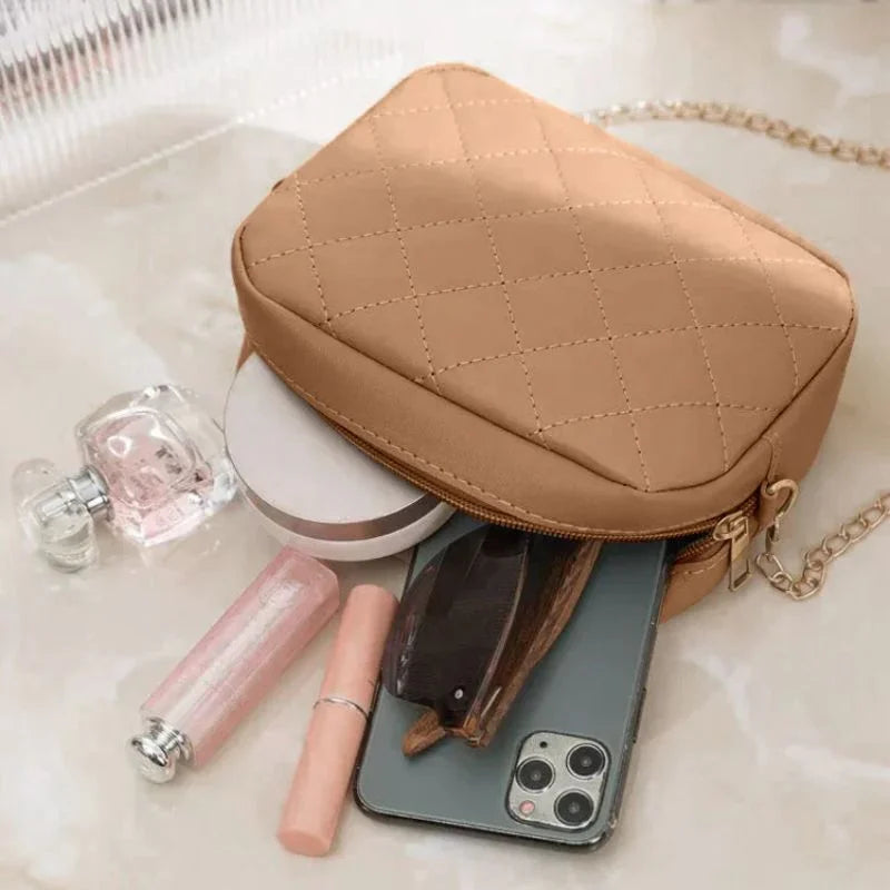 Aura Cream Leather Handbag for Girls & Women