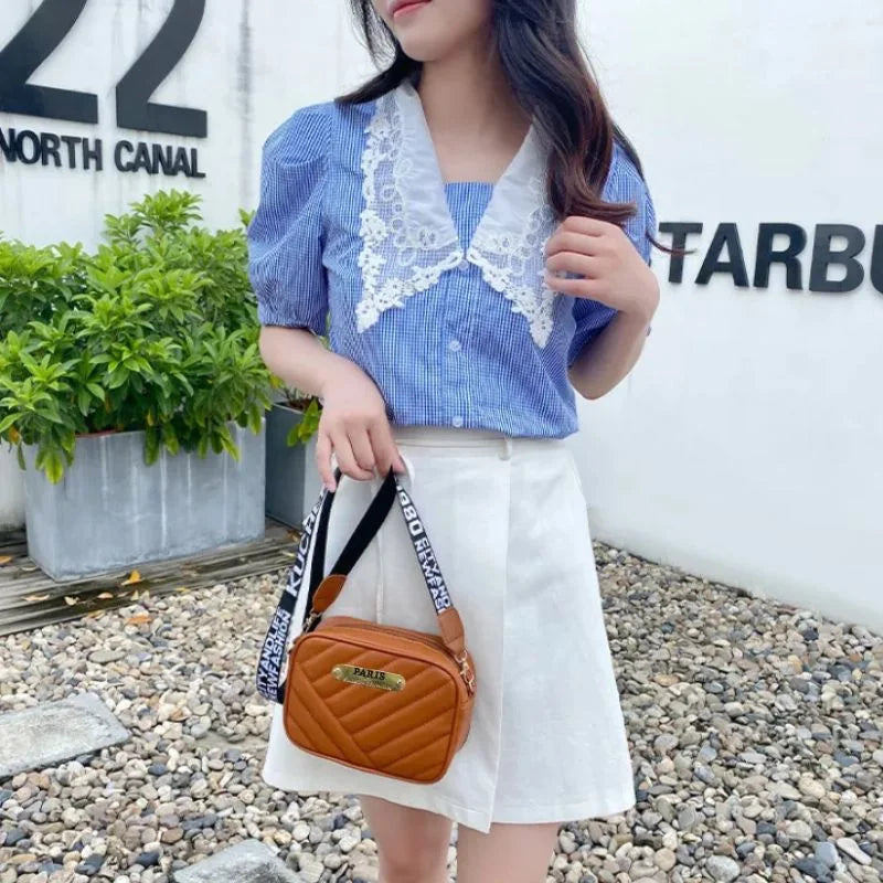 Brown Leather Handbag for Girls & Women