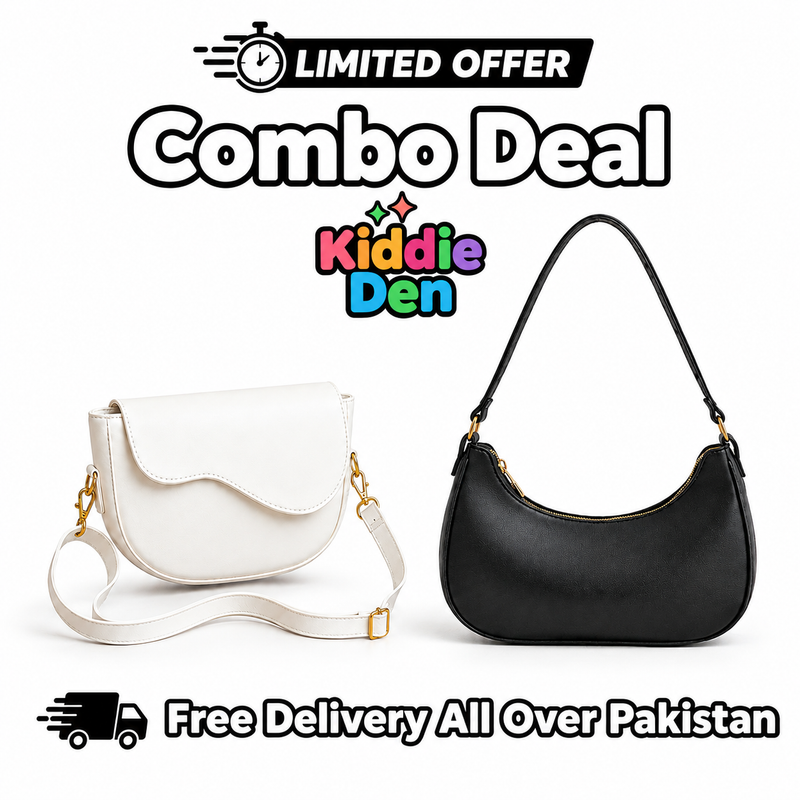 Combo Deal Trendy Moon Bag + Wave Bag For Women