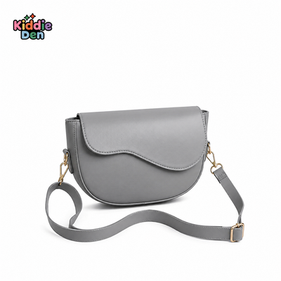 Grey Wavy Shoulder Bag – Trendy Crossbody Bag for Women