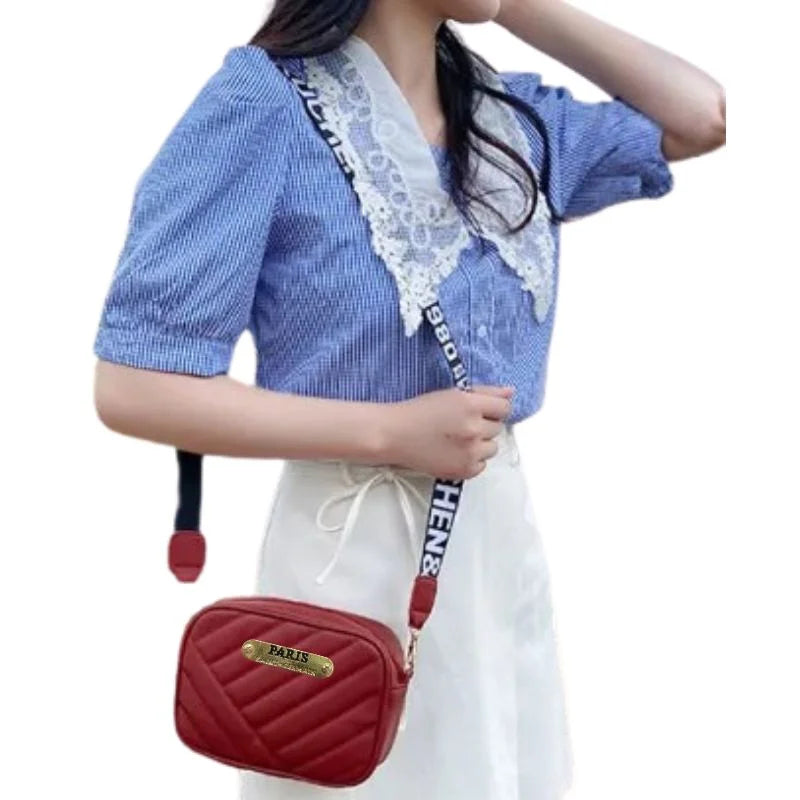 Maroon Leather Handbag for Girls & Women