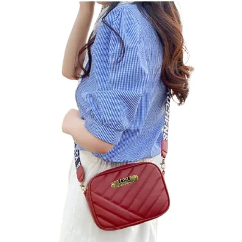 Maroon Leather Handbag for Girls & Women