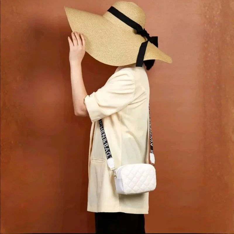 White Leather Handbag for Girls & Women