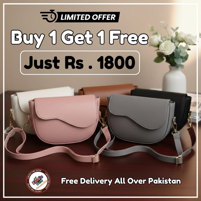 Buy 1 Get 1 Free - Wavy Shoulder Bag – Trendy Crossbody Bag for Women